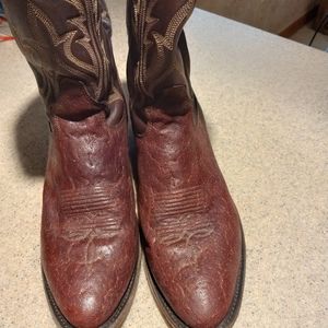Tony Lama Mens Sz10D Elephant Cowboy Boots EXCELLENT Condition